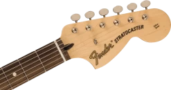 Fender Limited Edition Tom Delonge Stratocaster Electric Guitar In Daphne Blue -Professional Guitar Store 0148020304 Fender Limited Edition Tom Delonge Stratocaster Daphne Blue Headstock