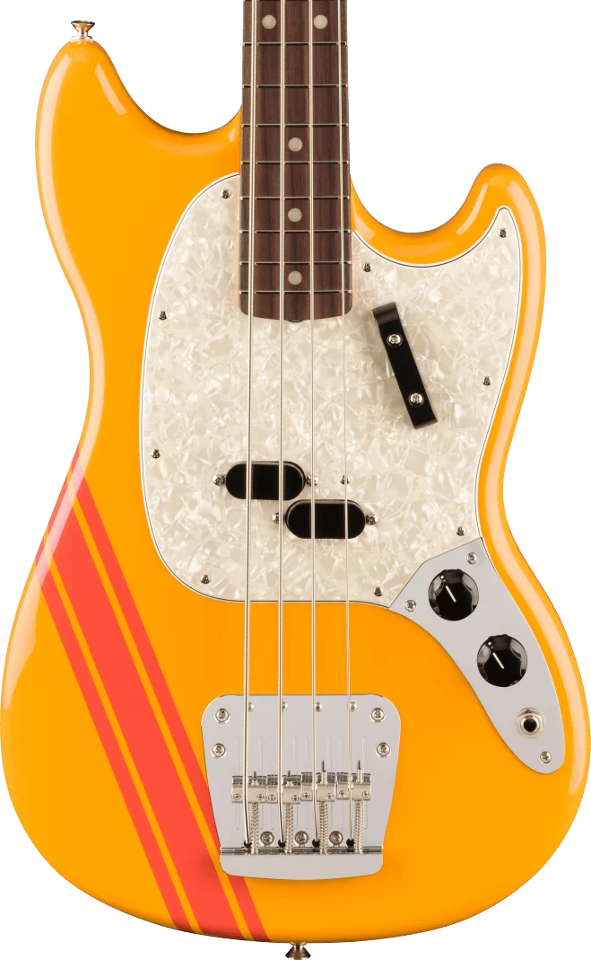 Fender Vintera II '70s Mustang Bass Competition In Orange 1 Fender Vintera II '70s Mustang Bass Competition In Orange