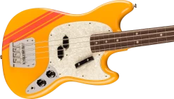 Fender Vintera II '70s Mustang Bass Competition In Orange 11 Fender Vintera II '70s Mustang Bass Competition In Orange -Professional Guitar Store 0149260339 Fender Vintera II 70s Mustang Bass Competition in Orange Side
