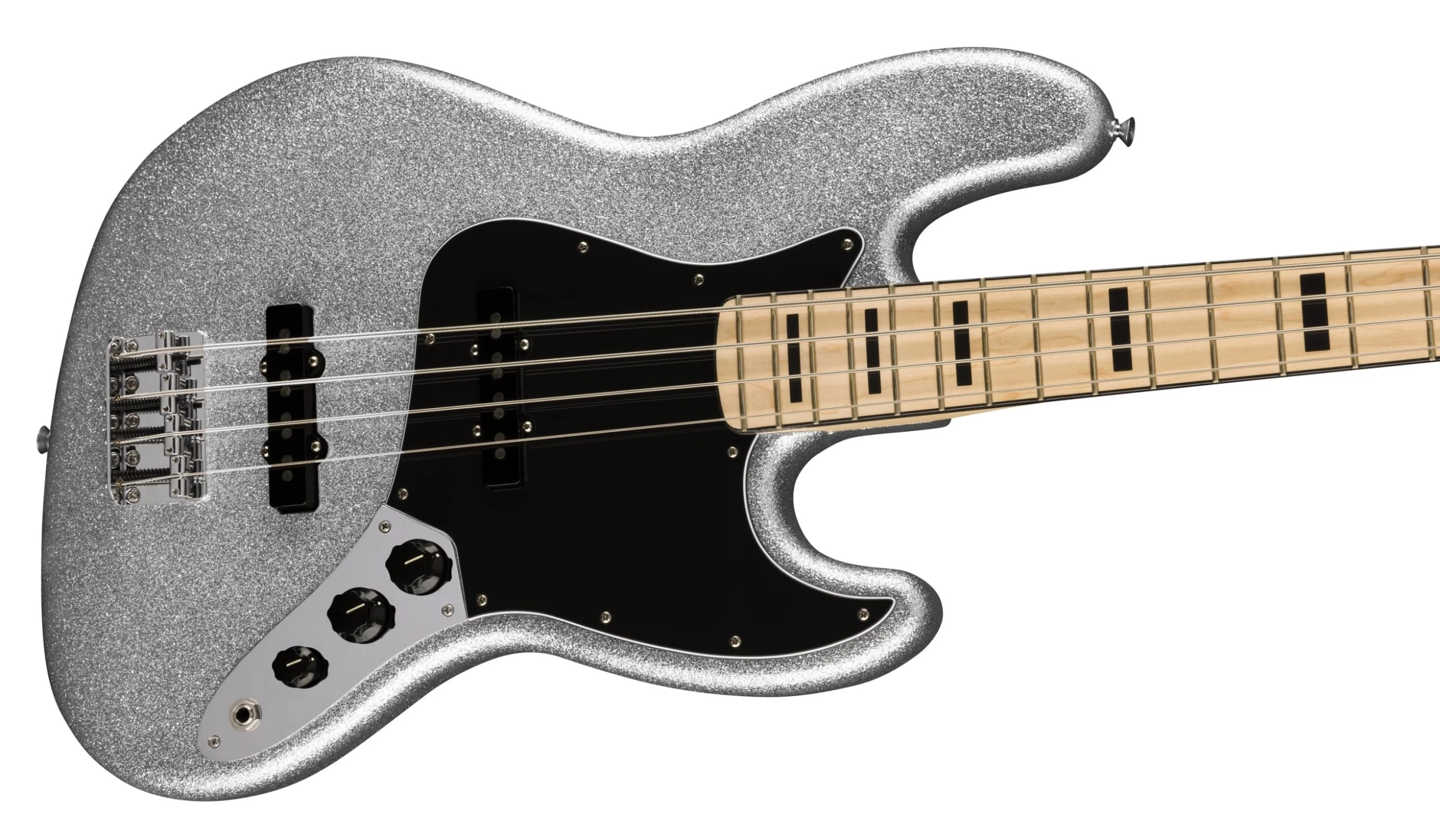 Fender Limited Edition Mikey Way Signature Jazz Bass Guitar In Silver Sparkle 4 Fender Limited Edition Mikey Way Signature Jazz Bass Guitar In Silver Sparkle - Image 4
