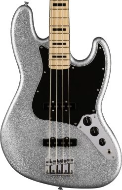 Fender Limited Edition Mikey Way Signature Jazz Bass Guitar In Silver Sparkle