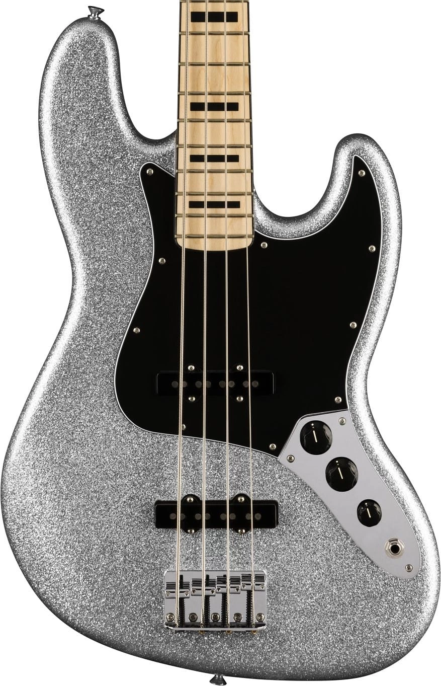 Fender Limited Edition Mikey Way Signature Jazz Bass Guitar In Silver Sparkle 1 Fender Limited Edition Mikey Way Signature Jazz Bass Guitar In Silver Sparkle