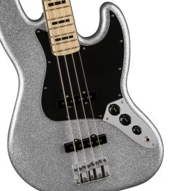 Fender Limited Edition Mikey Way Signature Jazz Bass Guitar In Silver Sparkle 11 Fender Limited Edition Mikey Way Signature Jazz Bass Guitar In Silver Sparkle -Professional Guitar Store 0149322317 Fender Limited Edition Mikey Way Jazz Bass Silver Sparkle Pickups