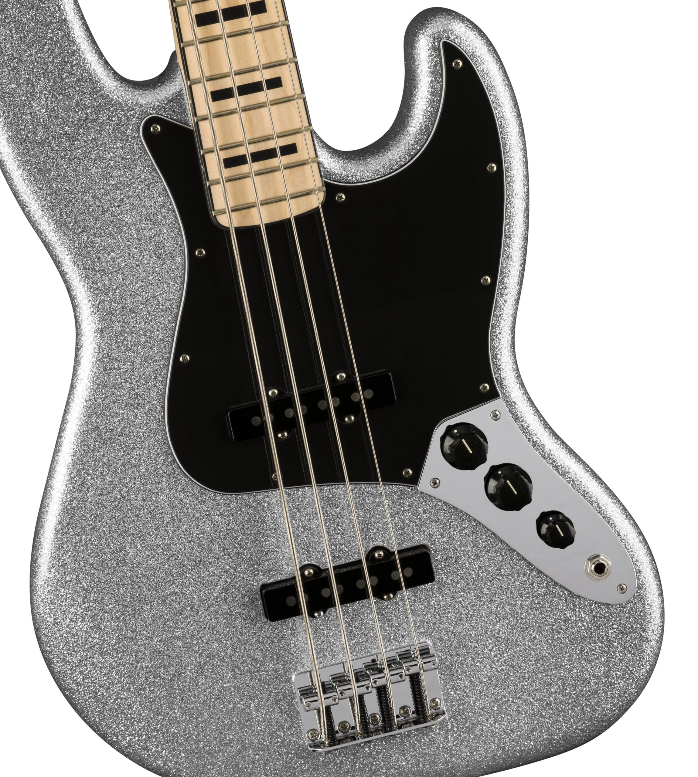 Fender Limited Edition Mikey Way Signature Jazz Bass Guitar In Silver Sparkle 5 Fender Limited Edition Mikey Way Signature Jazz Bass Guitar In Silver Sparkle - Image 5