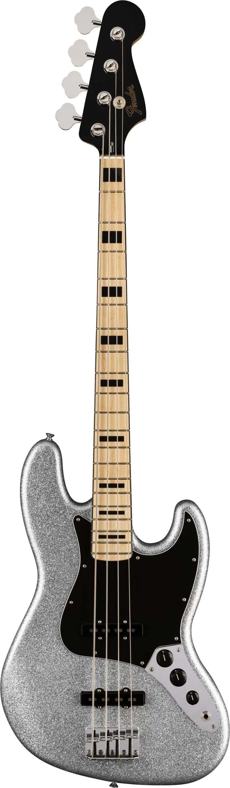 Fender Limited Edition Mikey Way Signature Jazz Bass Guitar In Silver Sparkle 2 Fender Limited Edition Mikey Way Signature Jazz Bass Guitar In Silver Sparkle - Image 2