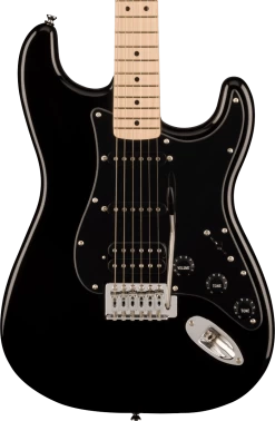 Squier Sonic Stratocaster HSS Electric Guitar In Black