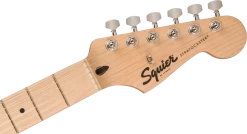 Squier Sonic Stratocaster HSS Electric Guitar In Black 12 Squier Sonic Stratocaster HSS Electric Guitar In Black -Professional Guitar Store 0373203506 Squier Sonic Stratocaster HSS Black Headstock