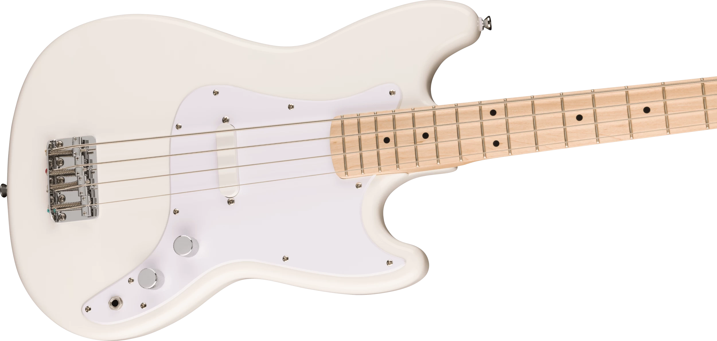 Squier Sonic Bronco Bass Guitar In Arctic White 4 Squier Sonic Bronco Bass Guitar In Arctic White - Image 4