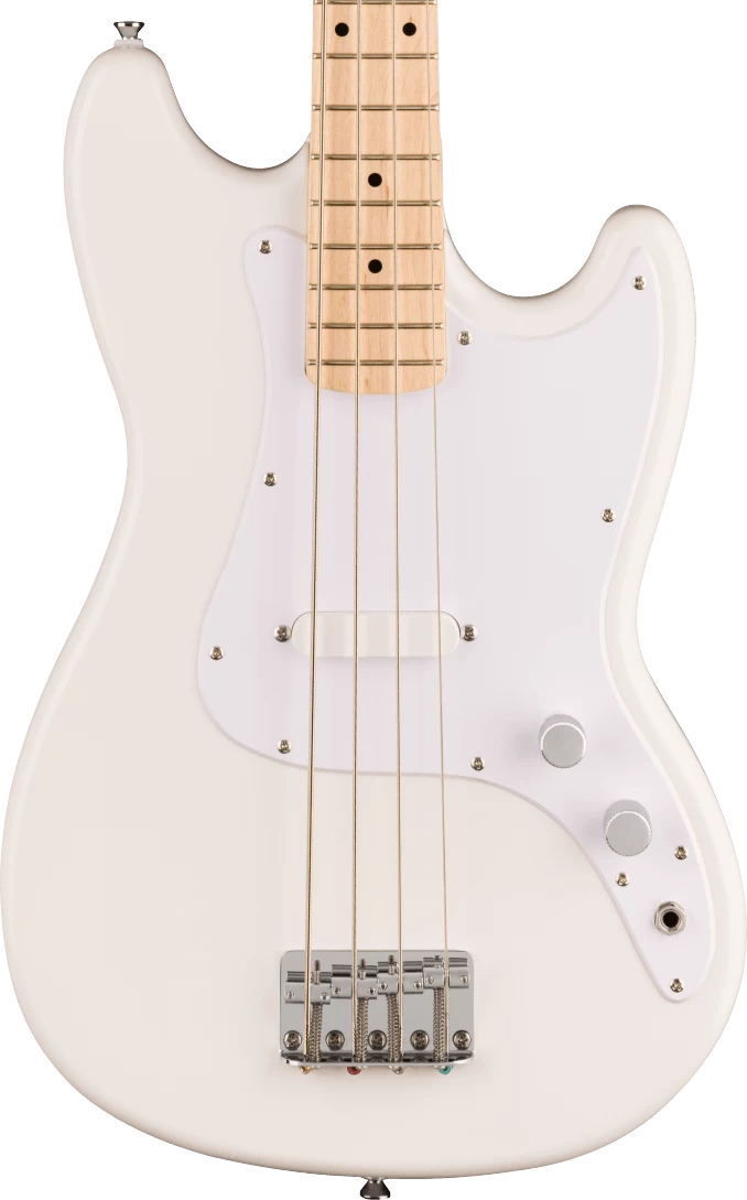 Squier Sonic Bronco Bass Guitar In Arctic White 1 Squier Sonic Bronco Bass Guitar In Arctic White