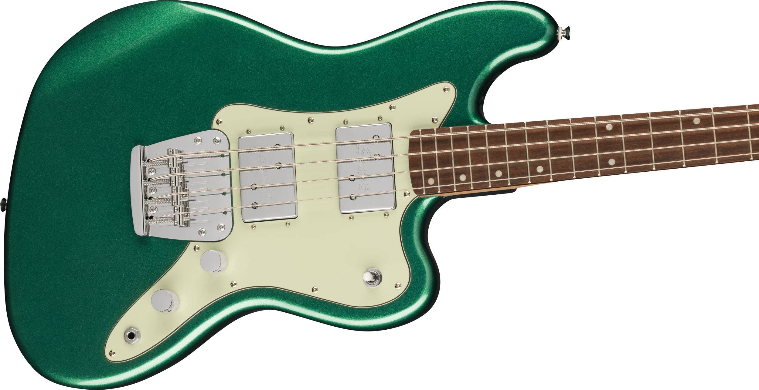 Squier Paranormal Rascal HH Short-Scale Bass Guitar In Sherwood Green 4 Squier Paranormal Rascal HH Short-Scale Bass Guitar In Sherwood Green - Image 4