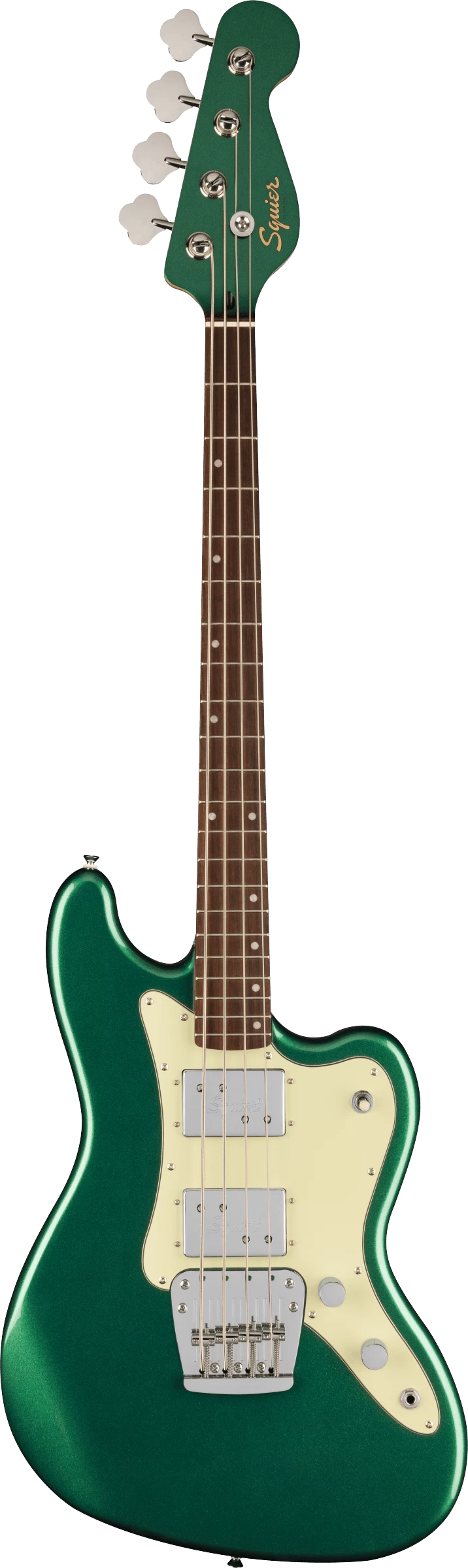 Squier Paranormal Rascal HH Short-Scale Bass Guitar In Sherwood Green 2 Squier Paranormal Rascal HH Short-Scale Bass Guitar In Sherwood Green - Image 2
