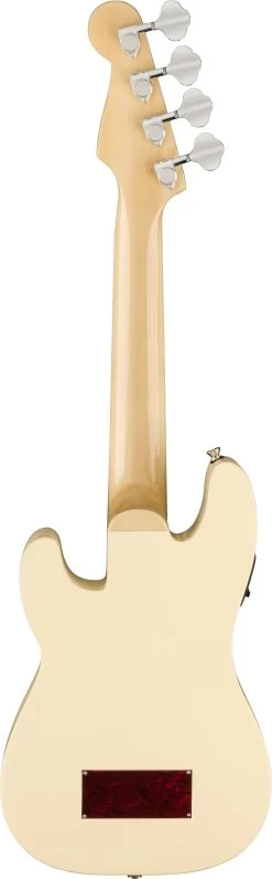 Fender Fullerton Precision Bass Ukulele In Olympic White -Professional Guitar Store 0970583505 0970583505 fen ins bck 1 rl