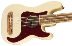 Fender Fullerton Precision Bass Ukulele In Olympic White -Professional Guitar Store 0970583505 0970583505 fen ins cbr 1 nr