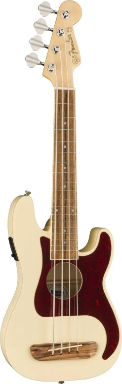 Fender Fullerton Precision Bass Ukulele In Olympic White -Professional Guitar Store 0970583505 0970583505 fen ins fan 1 rr