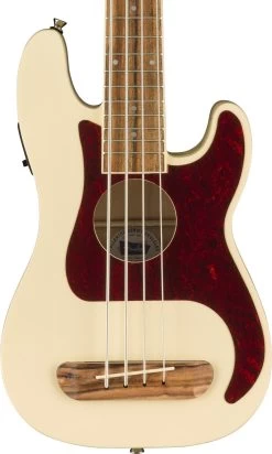 Fender Fullerton Precision Bass Ukulele In Olympic White