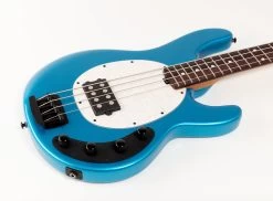 Music Man StingRay Special Bass Guitar In Speed Blue -Professional Guitar Store 107 DS 20 05 MB BM Music Man StingRay Special Bass Speed Blue Body Angle