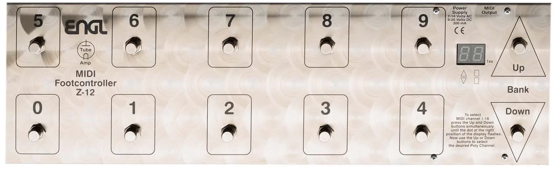 ENGL Amps MIDI Foot Controller E610II E630II E656 With 128 Presets 1 ENGL Amps MIDI Foot Controller E610II E630II E656 With 128 Presets