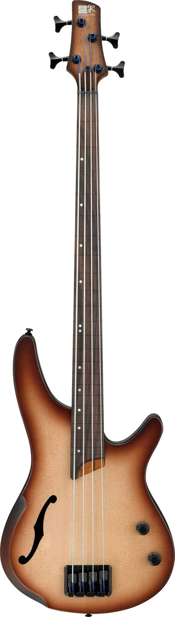 Ibanez SRH500F-NNF Fretless Bass In Natural Browned Burst Flat 1 Ibanez SRH500F-NNF Fretless Bass In Natural Browned Burst Flat