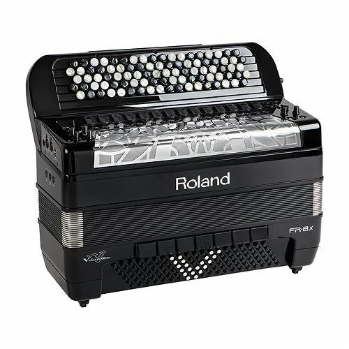Roland Flagship V-Accordion FR-8X In Black - Button Style 1 Roland Flagship V-Accordion FR-8X In Black - Button Style