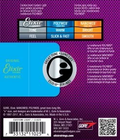 Elixir Polyweb Custom Light 11-52 Acoustic Strings 7 Elixir Polyweb Custom Light 11-52 Acoustic Strings -Professional Guitar Store 158415 11025 Back