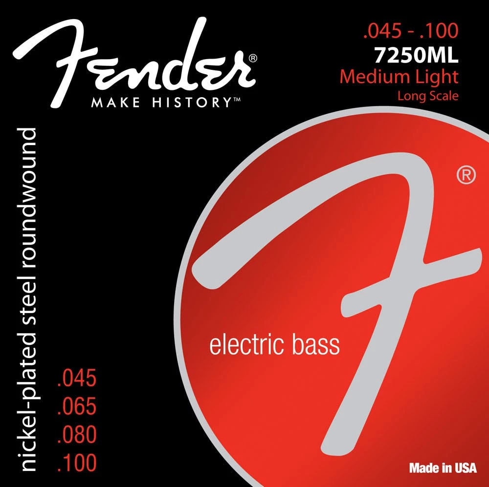 Fender Bass Strings Medium Light 45-100 7250ML 1 Fender Bass Strings Medium Light 45-100 7250ML