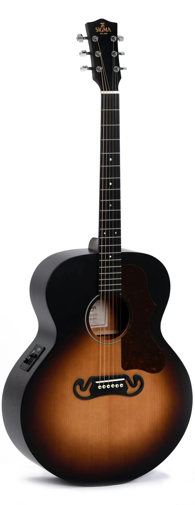 Sigma GJM-SGE Mahogany Grand Jumbo Electro Acoustic In Satin Sunburst 2 Sigma GJM-SGE Mahogany Grand Jumbo Electro Acoustic In Satin Sunburst - Image 2