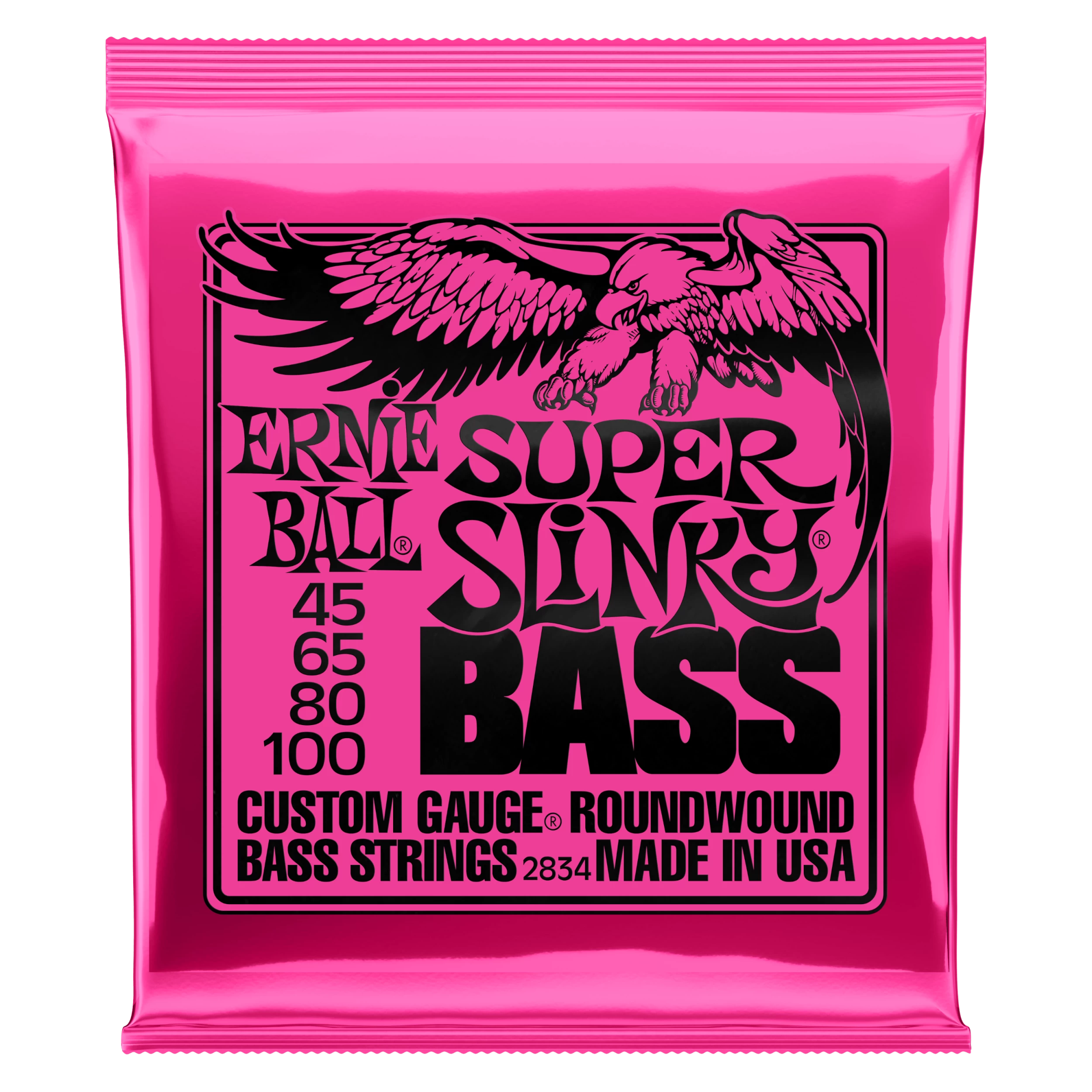 Ernie Ball Super Slinky Bass String Set 45-100 2 Ernie Ball Super Slinky Bass String Set 45-100 - Image 2
