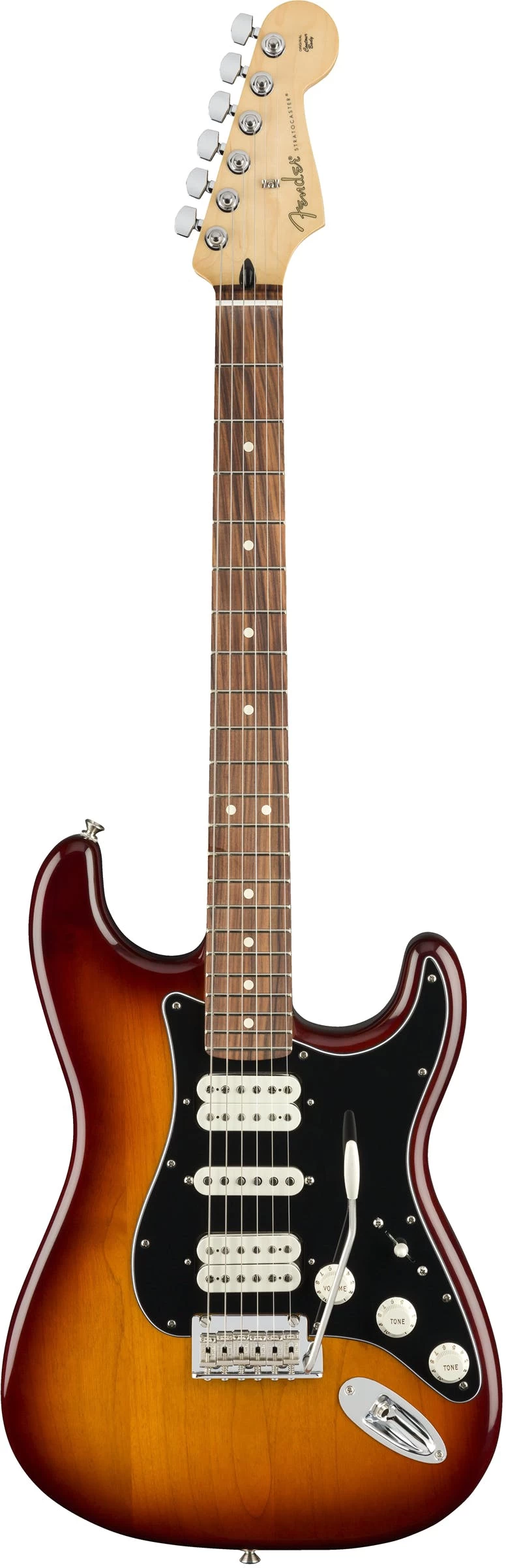 Fender Player Stratocaster HSH W/ Pau Ferro Fretboard In Tobacco Burst 2 Fender Player Stratocaster HSH W/ Pau Ferro Fretboard In Tobacco Burst - Image 2