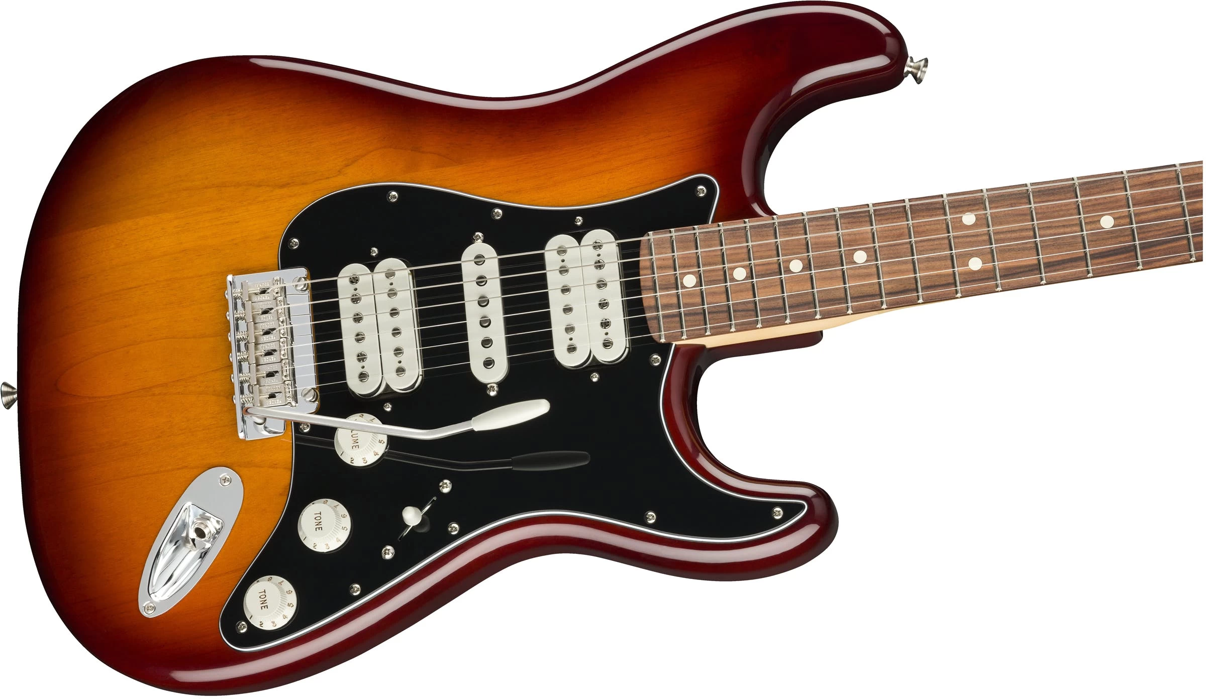 Fender Player Stratocaster HSH W/ Pau Ferro Fretboard In Tobacco Burst 4 Fender Player Stratocaster HSH W/ Pau Ferro Fretboard In Tobacco Burst - Image 4