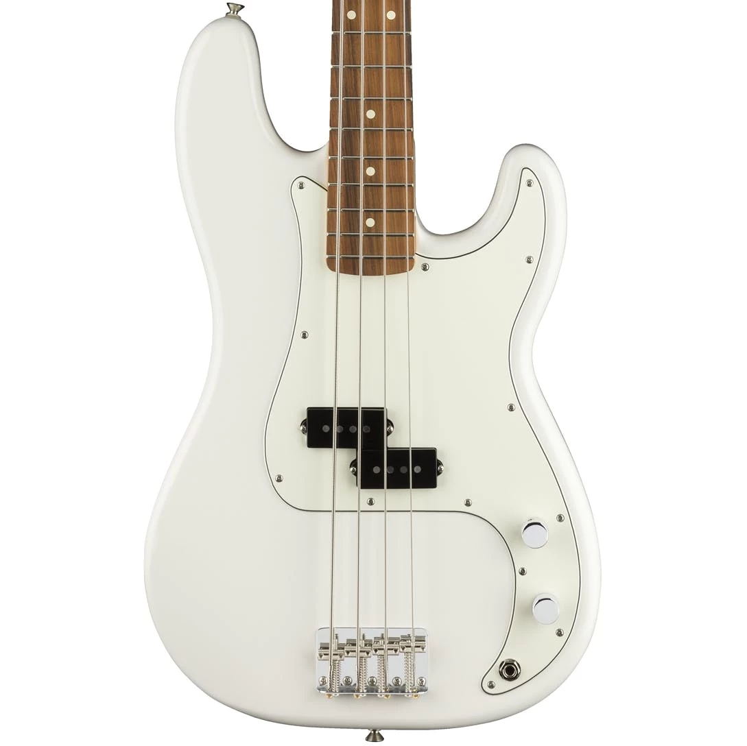 Fender Player Precision Bass With Pau Ferro Fretboard In Polar White 1 Fender Player Precision Bass With Pau Ferro Fretboard In Polar White