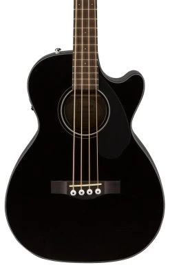 Fender Classic Design CB-60SCE Acoustic Bass Guitar In Black
