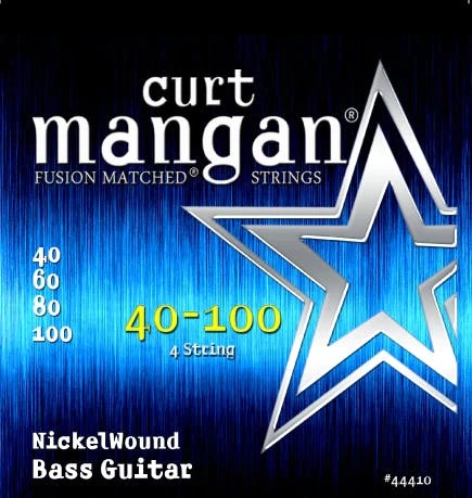 Curt Mangan Strings 40-100 Nickel Wound Bass Strings 1 Curt Mangan Strings 40-100 Nickel Wound Bass Strings
