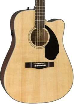 Fender CD-60SCE Dreadnought Acoustic Guitar In Natural