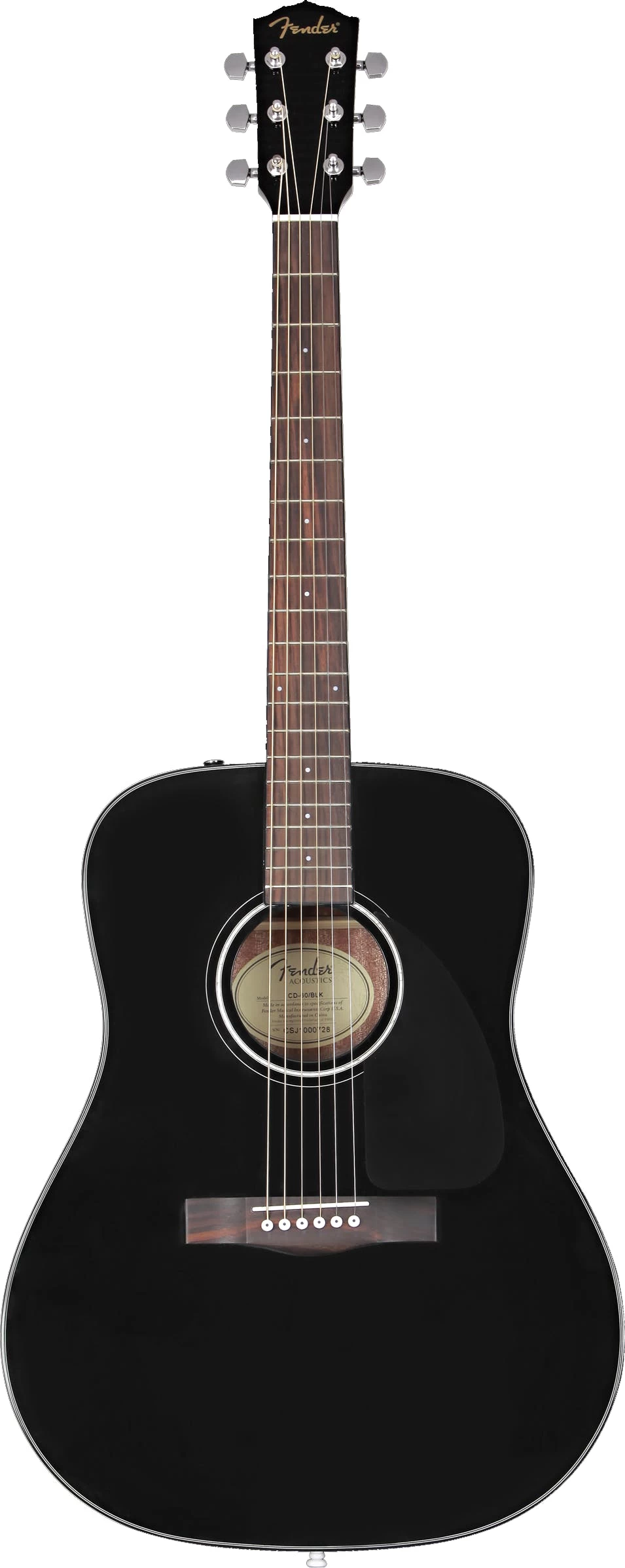 Fender CD-60 V3 Dreadnought Acoustic In Black 2 Fender CD-60 V3 Dreadnought Acoustic In Black - Image 2