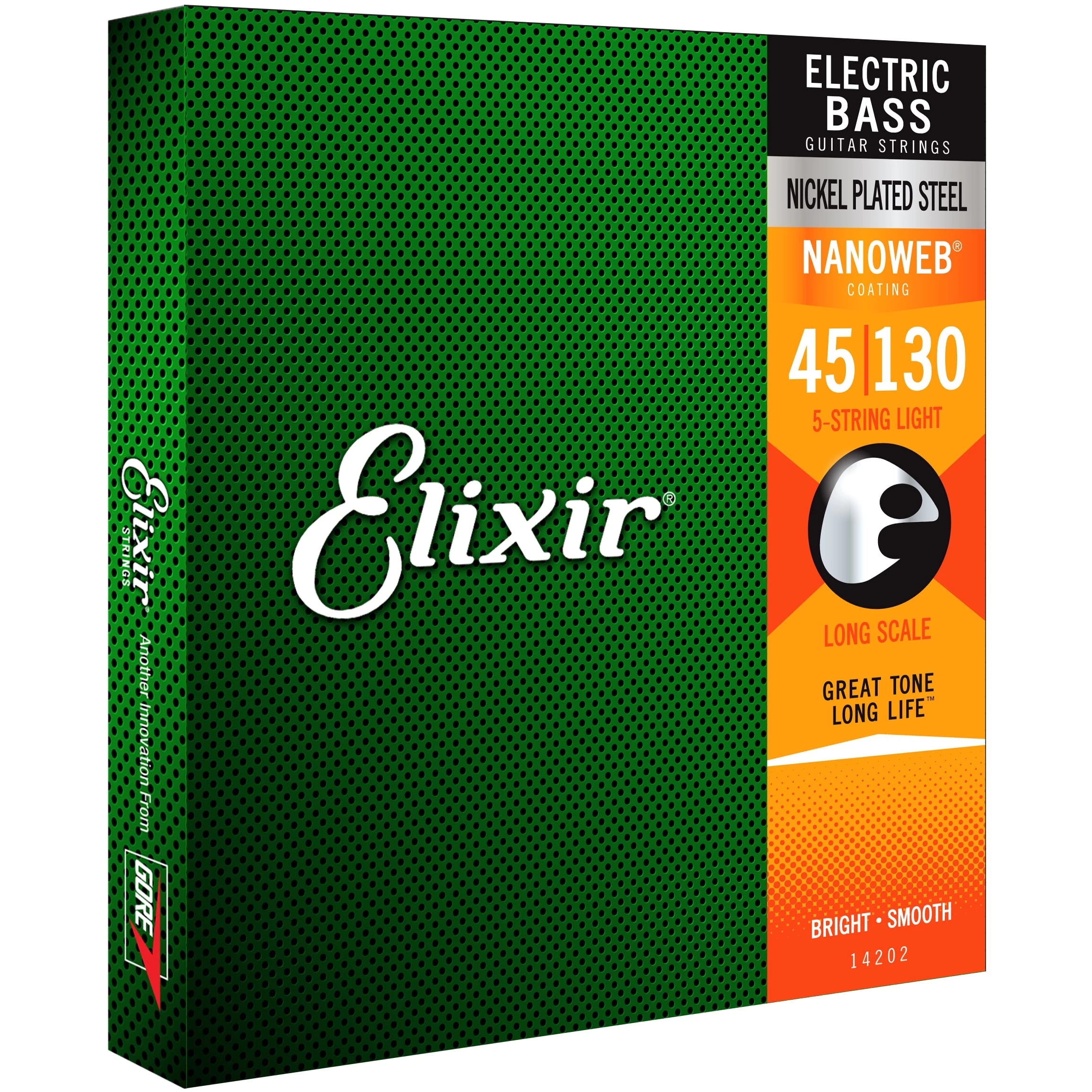 Elixir 45-105 + 130 5 String Bass Strings 2 Elixir 45-105 + 130 5 String Bass Strings - Image 2