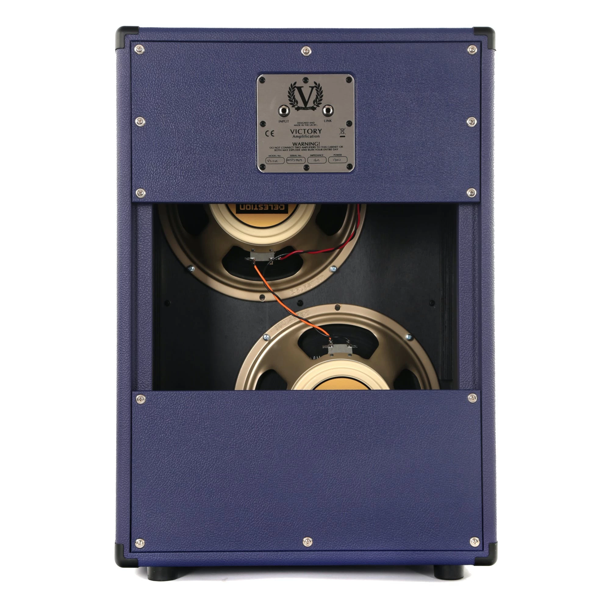 Victory V212-DP "Danish Pete" Honoré Signature Vertical 2x12" Open Back Cab In Purple 3 Victory V212-DP "Danish Pete" Honoré Signature Vertical 2x12" Open Back Cab In Purple - Image 3