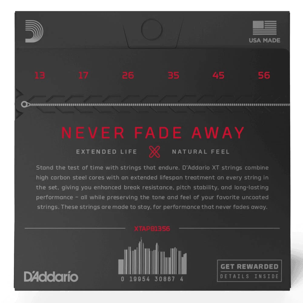 D'Addario XT Phosphor Bronze Medium 13-56 Acoustic Guitar Strings 2 D'Addario XT Phosphor Bronze Medium 13-56 Acoustic Guitar Strings - Image 2