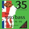 Rotosound RB35 Nickel Bass Guitar Strings - 35, 55, 75, 95