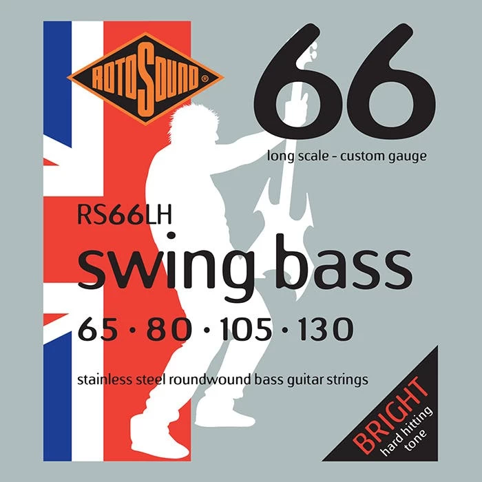 Rotosound RS66LH Stainless Steel Bass Guitar Strings - 65, 80, 105, 130 1 Rotosound RS66LH Stainless Steel Bass Guitar Strings - 65, 80, 105, 130