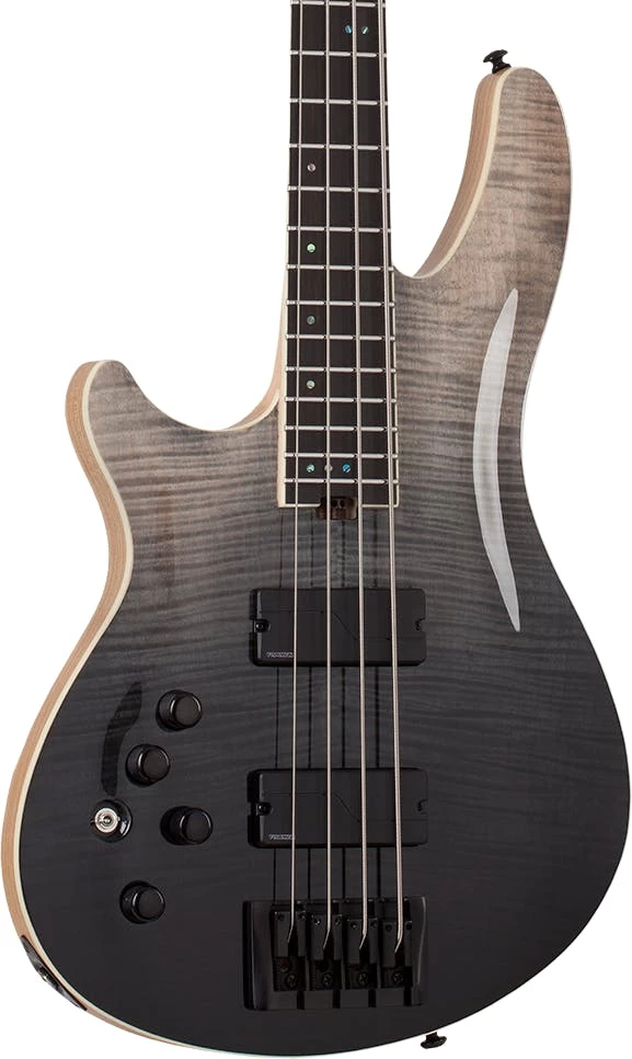 Schecter SLS Elite-4 Bass In Black Fade Burst Left Handed 1 Schecter SLS Elite-4 Bass In Black Fade Burst Left Handed