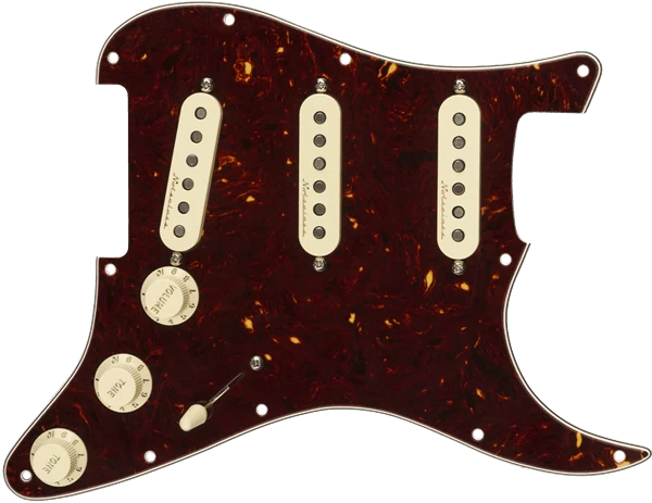 Fender Pre Wired Pickguard Stratocaster SSS Vintage Noiseless In Tortoise Shell 1 Fender Pre Wired Pickguard Stratocaster SSS Vintage Noiseless In Tortoise Shell