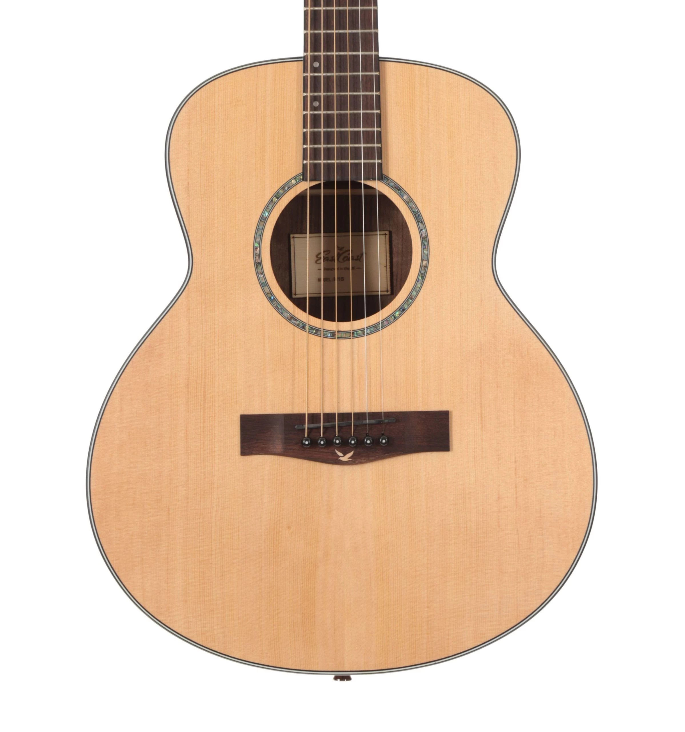 EastCoast M1S Travel Acoustic Guitar In Natural Satin 1 EastCoast M1S Travel Acoustic Guitar In Natural Satin