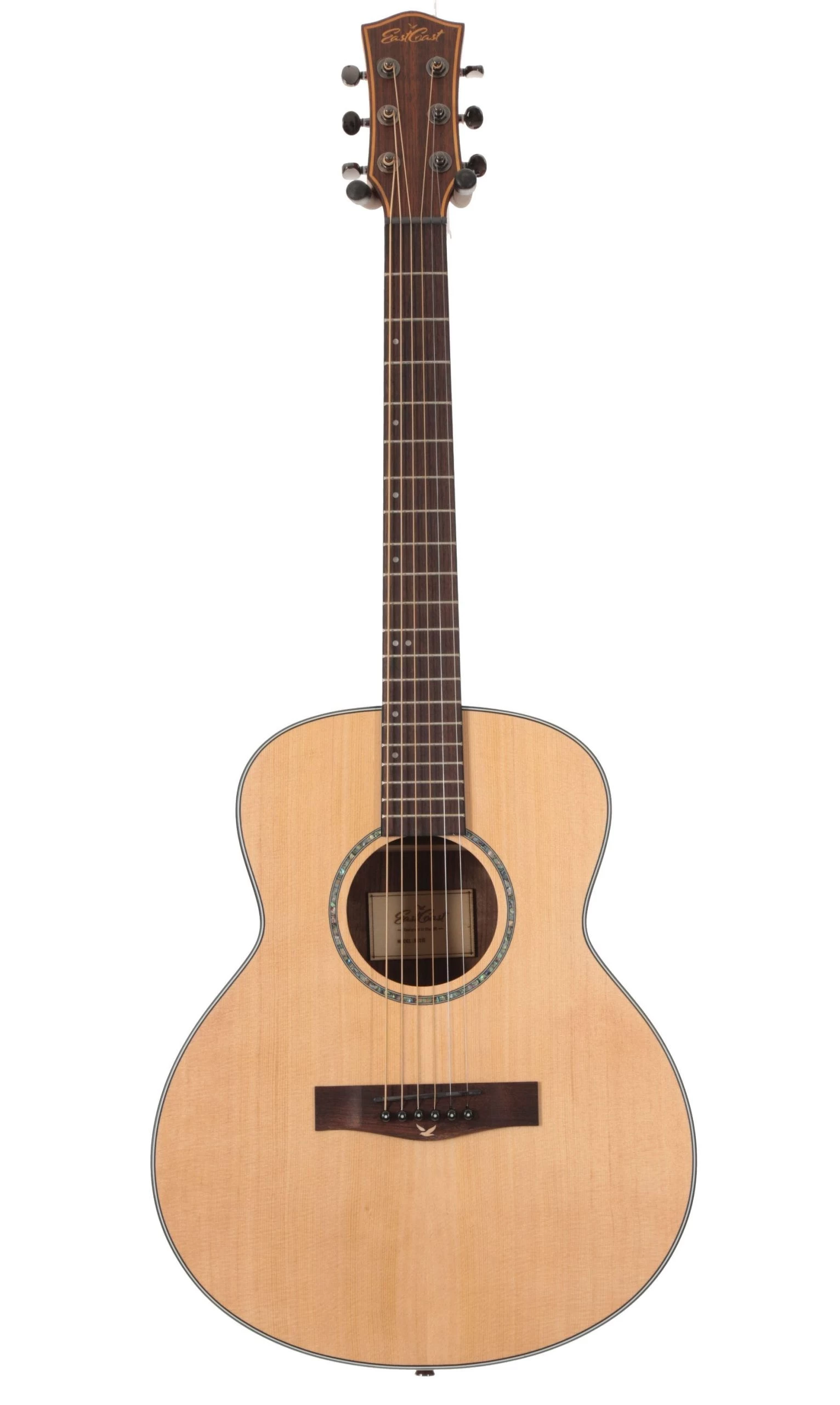 EastCoast M1S Travel Acoustic Guitar In Natural Satin 2 EastCoast M1S Travel Acoustic Guitar In Natural Satin - Image 2