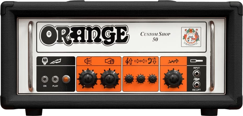 Orange Custom Shop 50 Valve Head In Black 1 Orange Custom Shop 50 Valve Head In Black