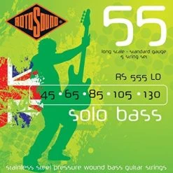 Rotosound Linea Pressure Wound Bass Strings 5 String Set - 45, 65, 85, 105, 130