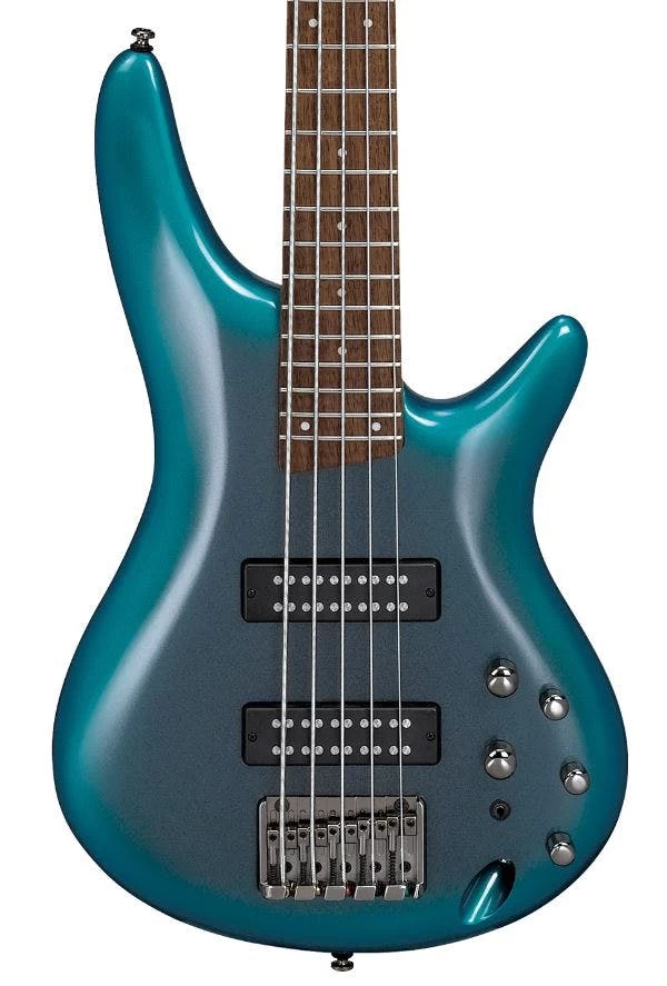 Ibanez SR305E-CUB 5 String Bass In Cerulean Aura Burst 1 Ibanez SR305E-CUB 5 String Bass In Cerulean Aura Burst