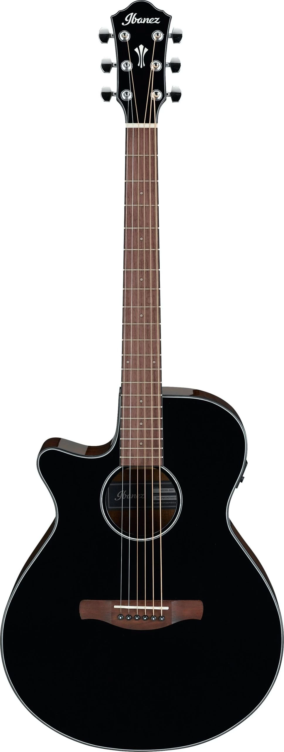 Ibanez AEG50L-BKH Acoustic Guitar In Black High Gloss Left Handed 2 Ibanez AEG50L-BKH Acoustic Guitar In Black High Gloss Left Handed - Image 2