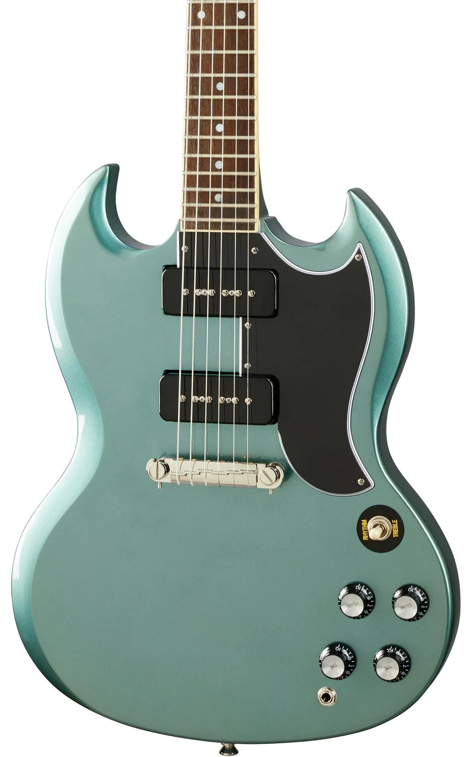 Epiphone SG Special P-90 In Faded Pelham Blue 1 Epiphone SG Special P-90 In Faded Pelham Blue