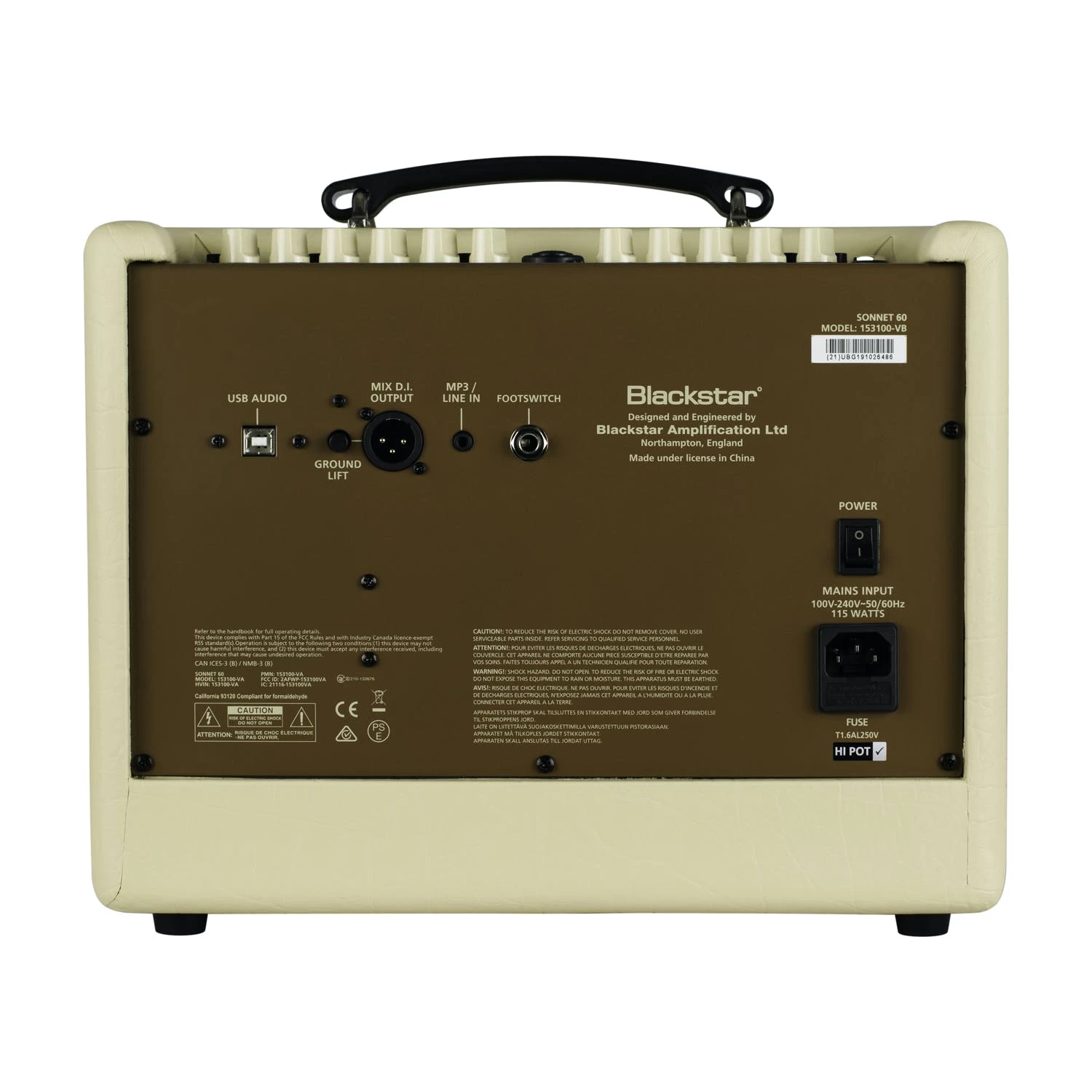 Blackstar Sonnet 60 Acoustic Amplifier In Blonde 2 Blackstar Sonnet 60 Acoustic Amplifier In Blonde - Image 2