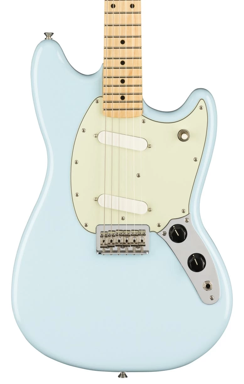 Fender Player Mustang In Sonic Blue 1 Fender Player Mustang In Sonic Blue